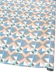 Подарочная дизайнерская бумага в листах 70см х 100см с рисунком  "калейдоскоп белый".