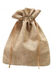 Мешочки из ткани "лён" на завязках, размер 16см х 23см